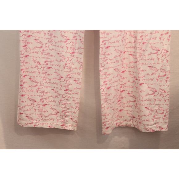 Lilly Pulitzer Pajama Set Womens Large Flamingo Print Button Up Sleepwear - Picture 8 of 15